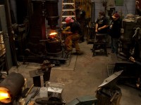 Owen Bush forge welding on the Nazel
