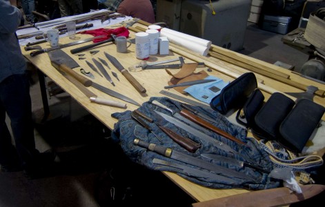 A table full of crafts