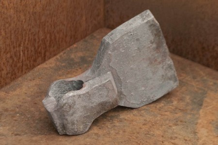 The billet has been drawn, fullered and folded for forge welding.