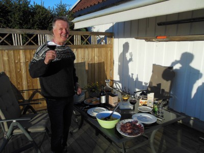 Time for a gourmet meal.  What an awesome host!