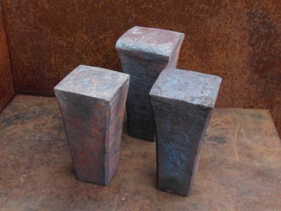 Anvils with Freshly Welded Faces